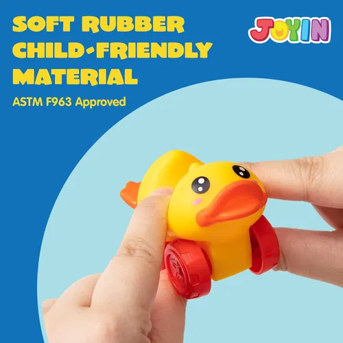 Miniatura 4 de JOYIN Coches de Animales, Juguete de Set de Coches de Goma Suave, Mini Vehículos para Bebés, Coche de Juguete de Baño para Niños y Niñas, Regalo