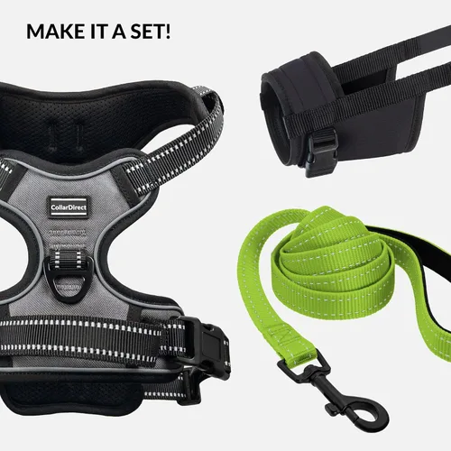 Miniatura 6 de CollarDirect Arnés reflectante sin tirones para perro, con asa y clip frontal, chaleco acolchado suave ajustable para perros pequeños a grandes