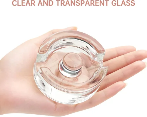 Miniatura 3 de 2Pcs Fermentation Glass Weights for Wide Mouth Jars - Pickle Bottles with Sealing Lids for Efficient Fermenting - Durable, Transparent Fermenting
