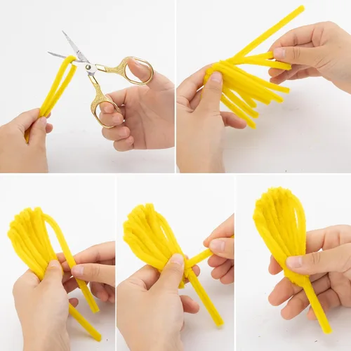 Miniatura 8 de Caydo 100 piezas de limpieza de tuberías verde militar, tallos de felpilla flexibles para proyectos de manualidades y decoraciones del día