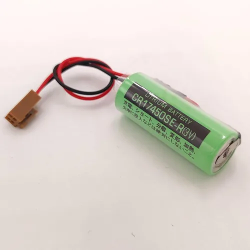 Miniatura 4 de 4 unids CR17450SE-R / A98L-0031-0012 3V 2500mah PLC batería con enchufe para FANUC PLC batería