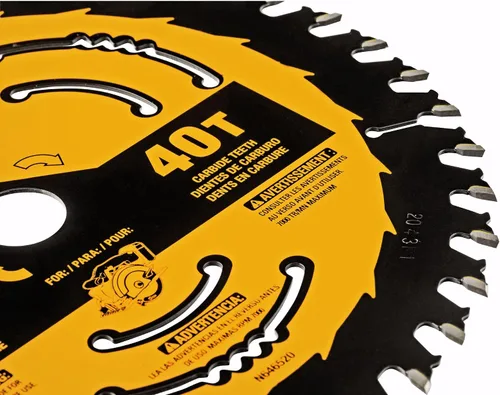 Miniatura 7 de DEWALT Hoja de sierra circular, 6 1/2 pulgadas, 40 dientes, para estructura (DWA161240)