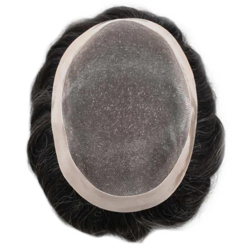Miniatura 5 de Mens Toupee Hair Piece For Men Hair Replacement System For Men Fine Mono Mens Hair Piece Human Hair Piece Toupee For Men Hairpieces Protesis Capilar