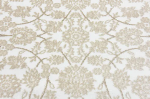 Miniatura 5 de Unique Loom Colección Rushmore Alfombra de Área - Taft (5' redonda, blanco nieve/beige)