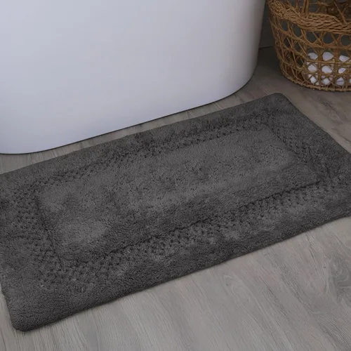 Miniatura 111 de Home Weavers Classy - Juego de alfombras de baño 100 % algodón, decoración de baño, lavable, extrasuave y absorbente, tapete de cocina, juego de Aqua