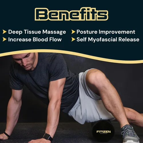 Miniatura 6 de Rodillo de Espuma Fitizen – Masaje Muscular, Rehabilitación para Dolor de Espalda Rígido, Fisioterapia de Tejido Profundo, Equipo de Ejercicio Firme
