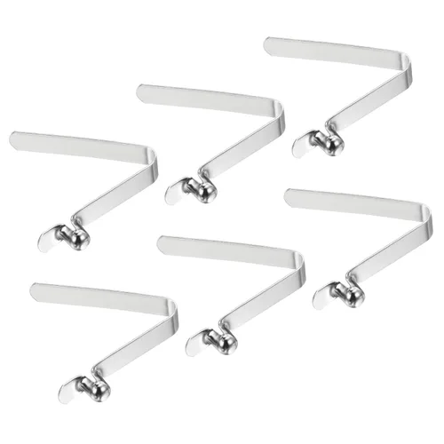 Miniatura 22 de PATIKIL Broches de paleta de kayak de 0.197 x 0.118 in, paquete de 6 clips de acero en forma de V de un solo pasador, clips de resorte, tubo