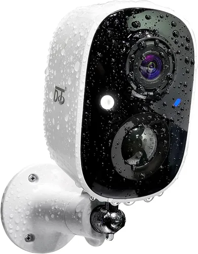 DCT Cámaras de seguridad inalámbricas para exteriores: Cámaras de batería WiFi para el hogar Exterior 2K Color Visión nocturna Cámara de vigilancia