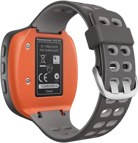 ANCOOL Correa de reloj compatible con Garmin Forerunner 310XT, correa de reloj de silicona suave de repuesto para reloj inteligente Forerunner Gris