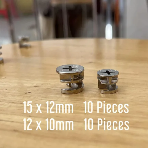 Miniatura 4 de Reemplazo de cerradura, accesorios de conector de leva, piezas de hardware de tuerca de bloqueo de muebles para gabinete, tocador y mesa de cajón