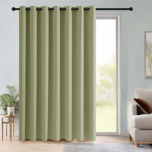 Miniatura 9 de RYB HOME - Cortinas opacas para patio - Cortinas con ojales sólidos, paneles de ventana grandes, eficiencia energética, cortinas de privacidad