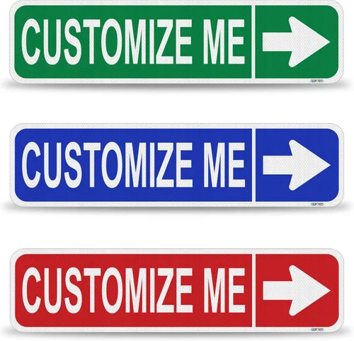 Miniatura 21 de Street Signs - Letreros personalizados con diseño de oso Diseña tu letrero de calle personalizado con color, símbolo de animal, fuente, palabras