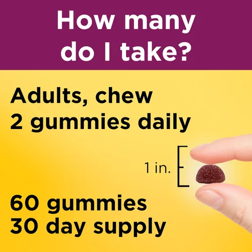 Miniatura 6 de Nature Made Gomitas prenatales con DHA y ácido fólico, suplemento vitamínico y mineral prenatal para apoyo nutricional diario, 60 gomitas