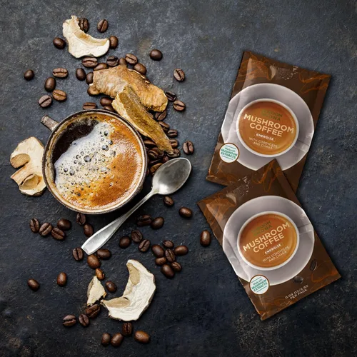 Miniatura 8 de ShroomDNA - Café orgánico de hongos con melena de león y hongos chaga, café instantáneo orgánico. Enfoque instantáneo + claridad todo el día.