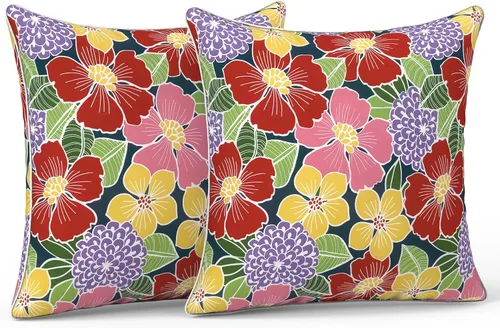 Miniatura 84 de LVTXIII Juego de 2 almohadas lumbares para patio, 12 x 20 pulgadas, resistentes a la decoloración, para exteriores con interiores, cojines lumbares