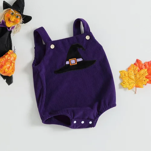 Miniatura 4 de Traje de Halloween para bebé recién nacido, overol sin mangas, con botones, ropa unisex de otoño