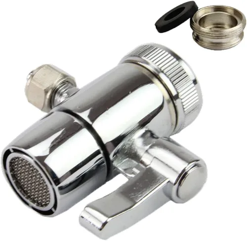 Grifo de fregadero de baño de cocina, válvula desviadora de filtro de agua para tubo de 1/4 de pulgada, adaptador de pieza de repuesto con conector