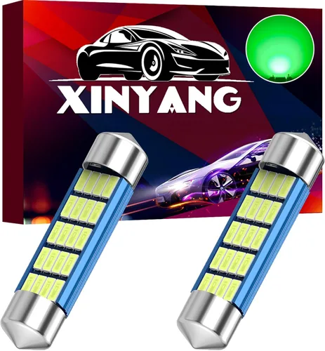 Miniatura 13 de XINYANG 2 piezas Bombilla LED festoon 578 para auto de 41mm 42mm 1.65 pulgadas, bombilla 211-2 extremadamente brillante, 20 chipsets SMD 4014, libre