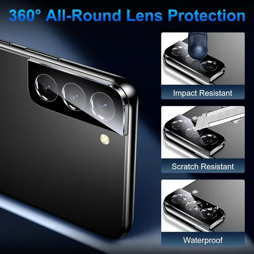 Miniatura 6 de UniqueMe Protector de pantalla de privacidad para Samsung Galaxy S22 de 6.1 pulgadas, compatible con huellas dactilares ultrasónicas, [2+2 unidades]