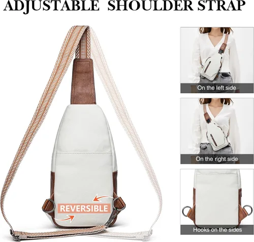 Miniatura 6 de Mroede Bolso bandolera para mujer, bolso cruzado para mujer, bolsa de pecho, riñoneras para mujeres, adolescentes y niñas para viajes escolares
