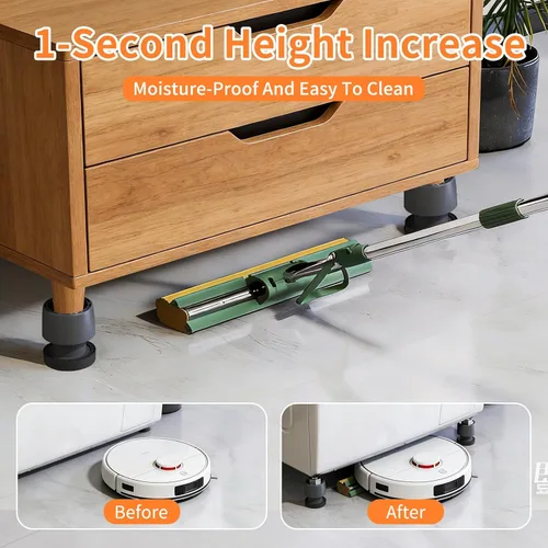 Miniatura 3 de Elevadores de sofá ajustables, elevadores de muebles resistentes para sofá, silla, patas de mesa, paquete de 4 elevadores de cama de ABS