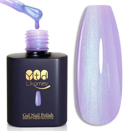 Miniatura 27 de YTD Likomey Juego de esmaltes de uñas de gel Cat Eye, 8 colores de verano con purpurina magnética de cristal con barra magnética, plateado, verde
