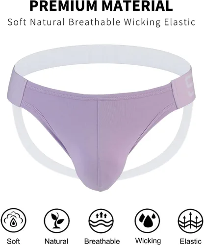 Miniatura 97 de SKYSPER Jock Strap Athletic Supporter para hombres Sexy Jockstrap Ropa interior masculina