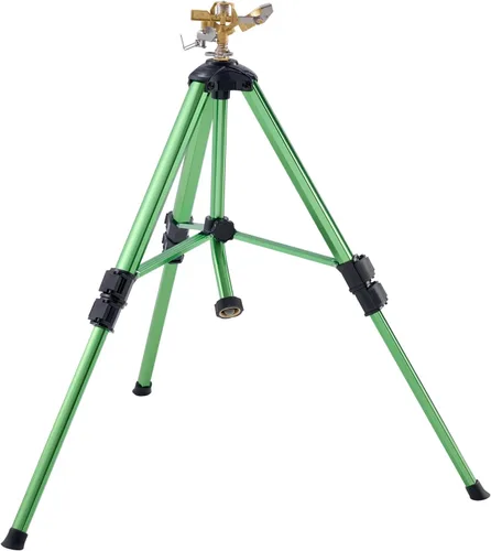 Miniatura 9 de VEVOR Aspersor de impacto en base de trípode, rociadores de trípode resistentes con cabeza de latón y conector de 3/4 pulgadas, rociador de riego