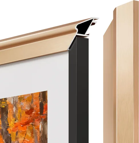 Miniatura 5 de Aleación de chip de color de muestra de oro cobrizo, marco de TV bisel de aleación Deco solo para televisores Samsung The Frame, compatible