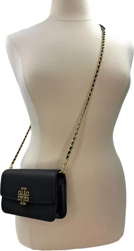 Miniatura 2 de Tory Burch Cartera Britten Pebble Chain para mujer con correa de muñeca