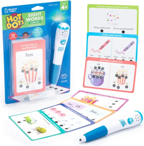 Miniatura 7 de Educational Insights Hot Dots Let's Learn - Juego de lectura de jardín de infantes, libros de trabajo de jardín de infantes con bolígrafo
