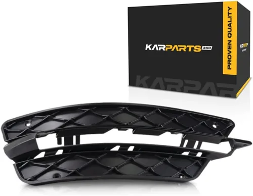 Miniatura 9 de KarParts360 Para Mercedes-Benz C250/C300/C350 Cubierta de luz antiniebla 2012 2013 2014 Lado del conductor exterior Textura negra