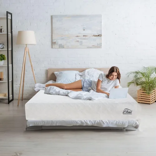 Miniatura 4 de L'Baiet Colchón de espuma viscoelástica de gel Twin de 6 pulgadas, cama refrescante de firmeza media en una caja, certificado CertiPUR-US