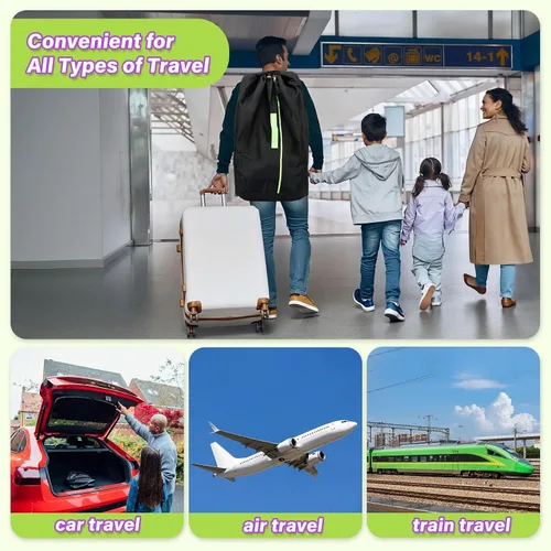 Miniatura 2 de Saranna Bolsa de viaje para asiento de automóvil para avión: bolsas de asiento de automóvil para viajes aéreos, se ajustan a todos los asientos