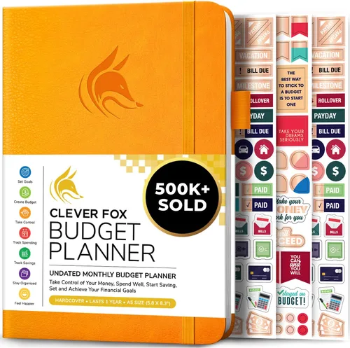 Miniatura 18 de Clever Fox Planificador de presupuesto de bolsillo, mini cuaderno de seguimiento de gastos. Organizador de presupuestos mensual, cuaderno