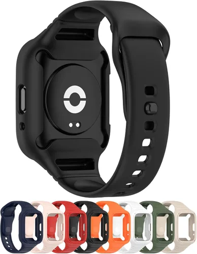Miniatura 2 de MOTONG Compatible con Xiaomi Redmi Watch 3 Active - Correa de repuesto de silicona para muñeca (color negro silicona)