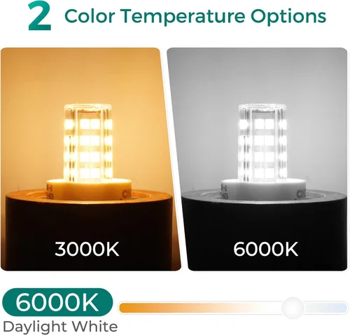 Miniatura 6 de DiCUNO Bombilla LED E12 de 4 W (equivalente a 40 W), luz blanca diurna de 6000 K, no regulables, bombillas de base de vela para ventilador de techo