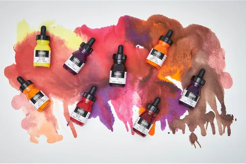 Miniatura 5 de Liquitex Tinta acrílica profesional, frasco de 1 oz (30 ml), color rosa fluorescente