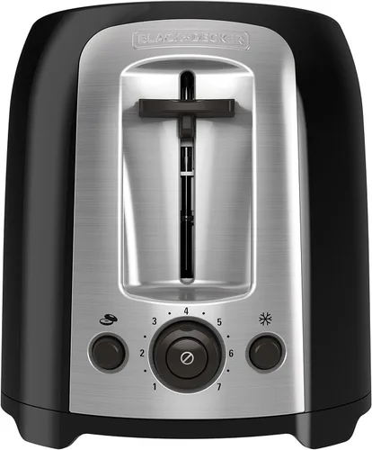 Miniatura 8 de BLACK+DECKER Tostadora de 2 rebanadas, TR1278BD, ranuras extra anchas, 7 configuraciones de tostado, 850 vatios, botones para pan congelado y Negro