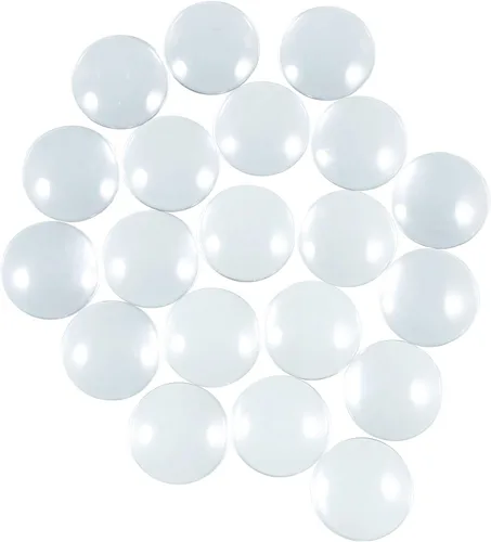 Miniatura 9 de HAUTOCO 27 piezas de cabujones de cristal transparente de 1.378 in, azulejos de cabujón de cúpula de vidrio de 1 3/8 pulgadas, redondos