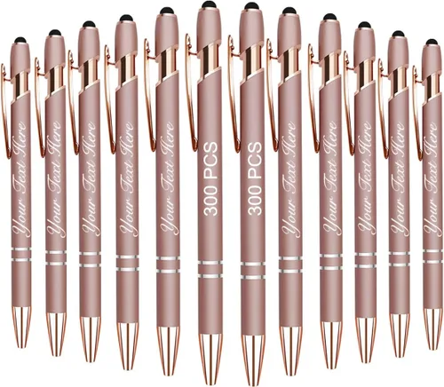 Miniatura 10 de 10 bolígrafos personalizados con nombre y texto para mujeres y hombres, bolígrafos personalizados con grabado gratis, regalos para negocios