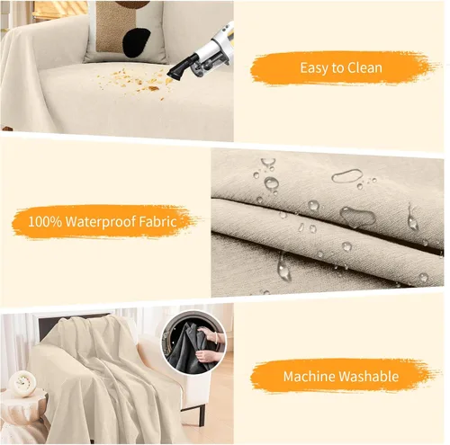 Miniatura 4 de Deep Dream Funda para Sillón Resistente a Arañazos de Gato, Funda Impermeable para Sofá para Perros, Protectores de Sofá Amigables con Mascotas