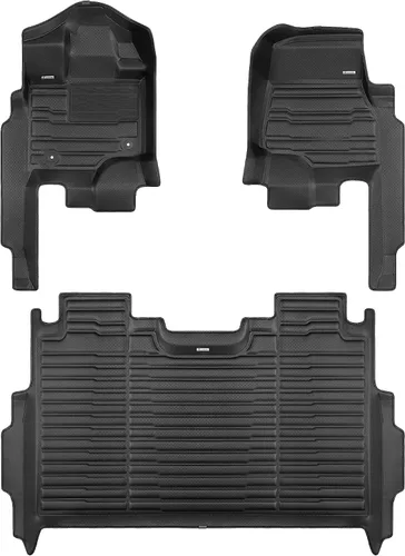 TuxMat - Para modelos Ford F150 Lightning sin almacenamiento de asiento trasero 2022-2023 - Alfombrillas personalizadas para automóvil, cobertura