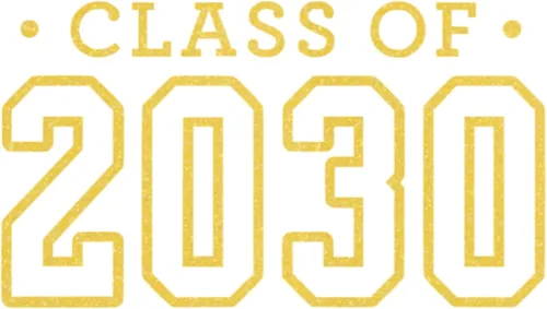 Miniatura 11 de Class of 2030 Iron On Decal, Senior Class Shirt Patch, Heat Transfer, HTV Graphic Tshirt Sticker, DIY Crafts, Pick Size Color, Iron-On Almost Gold