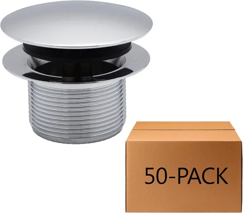 Miniatura 36 de Westbrass D398R-62 Tapón de drenaje de bañera con punta de hongo de rosca gruesa NPSM de 1-1/2 pulgadas, negro mate Mate negro