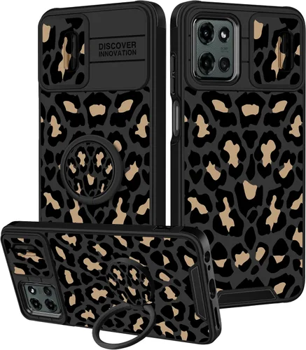 Miniatura 24 de para Moto G 5G 2023 funda - Cubierta de teléfono linda con corazón para mujeres y niñas, diseño único negro con cubierta deslizante para la cámara