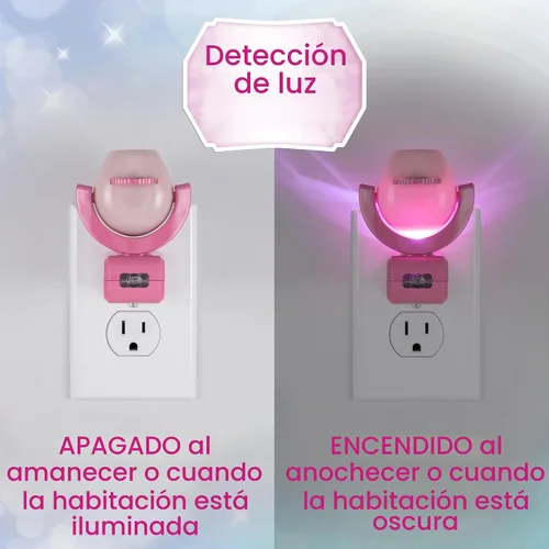 Miniatura 3 de Projectables Disney Princess - Luz nocturna LED para niños, proyector, enchufe, sensor del atardecer al amanecer, Belle, Jasmine, Ariel, Moana