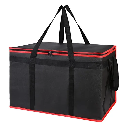 Bodaon Paquete de 2 bolsas aisladas para entrega de alimentos para comidas frías y calientes, bolsas enfriadoras de compras, bolsa aislante para