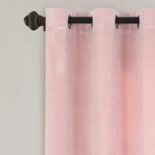 Miniatura 2 de Lush Decor Prima Velvet Sólido - Par de paneles de cortinas filtrante de luz para ventana, 63 pulgadas de largo x 38 pulgadas de ancho, azul pizarra