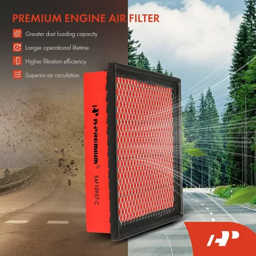Miniatura 3 de A-Premium Filtro de aire de motor de alto rendimiento, pre-engrasado, compatible con Jeep, Toyota, Lexus y Dodge - Grand Cherokee 2011-2021, Camry